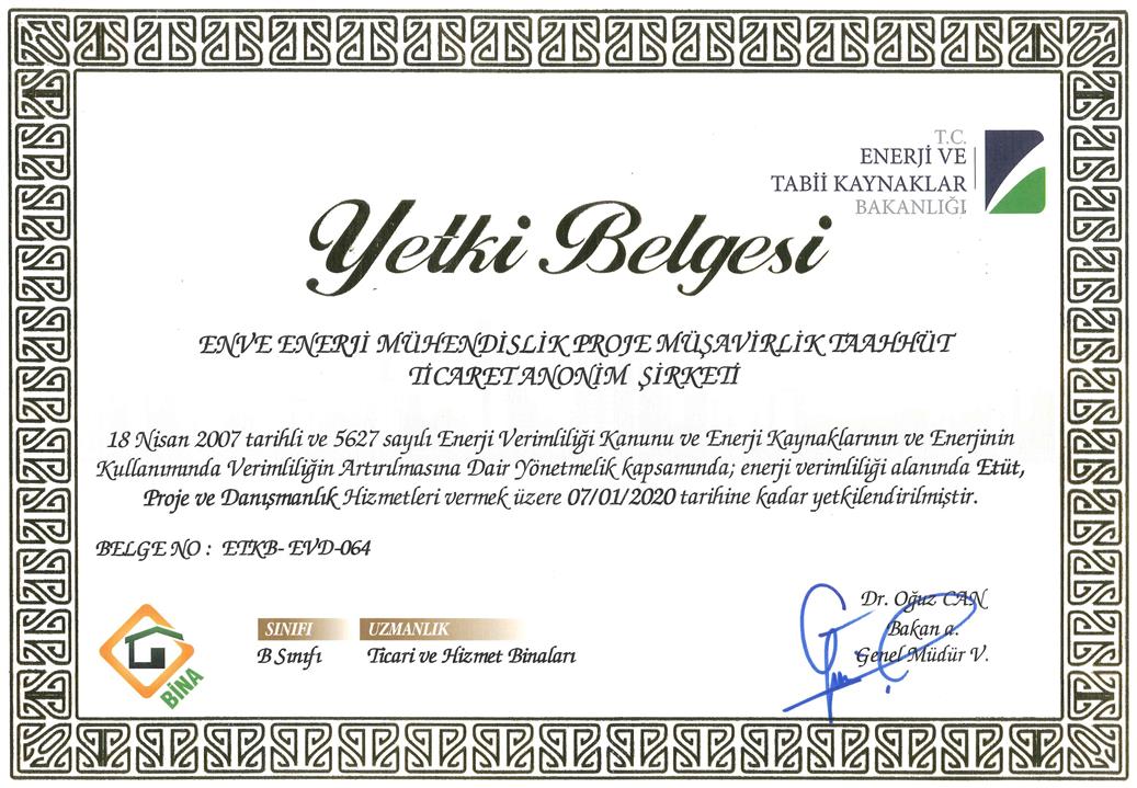 Yetki Belgemiz